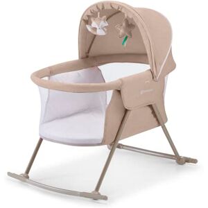 Kinderkraft kk Baby Crib 3 in 1 LOVI, Cradle, Travel Cot, Rocker, Easy Folding and Unfolding, Adjustable Canopy, with Accessories, Mattress Cover, Included Toys, Transport Bag, for Newborn, 0-9 kg, Beige Kinderkraft kk Baby Crib 3 in 1 LOVI, Cradle, Travel Cot, Rocker, Easy Folding and Unfolding, Adjustable Canopy, with Accessories, Mattress Cover, Included Toys, Transport Bag, for Newborn, 0-9 kg, Beige