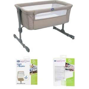 Chicco Next2Me Essential Starter Bundle with Next2Me Essential Bedside Crib, Night Breeze Mattress Protector and Crib Set 2 Pieces 2 sheets Dune Chicco Next2Me Essential Starter Bundle with Next2Me Essential Bedside Crib, Night Breeze Mattress Protector and Crib Set 2 Pieces 2 sheets Dune