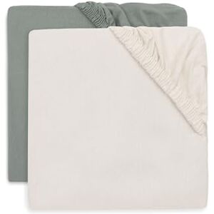 Jollein Jersey Fitted Sheet For Junior Bed Milky Coffee/Ivory 2-Pack 70/75x140/150cm Jollein Jersey Fitted Sheet For Junior Bed Milky Coffee/Ivory 2-Pack 70/75x140/150cm