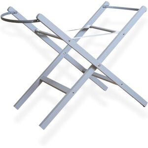 Clair de Lune Folding Moses Basket Stand Fits Wicker & Palm Moses Basket's Baby Bassinet Crib Stands Sturdy Pine Wood With Adjustable Straps & Easy Assembly (Grey) Clair de Lune Folding Moses Basket Stand Fits Wicker & Palm Moses Basket's Baby Bassinet Crib Stands Sturdy Pine Wood With Adjustable Straps & Easy Assembly (Grey)