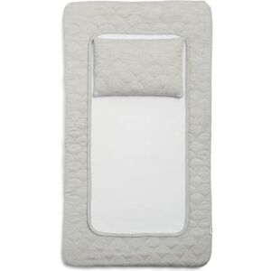 Mamas & Papas Luxury Baby Nappy Changing Mattress with Machine Washable Cover, Removable Towelling Insert & Detachable Pillow, Welcome to The World, Grey Mamas & Papas Luxury Baby Nappy Changing Mattress with Machine Washable Cover, Removable Towelling Insert & Detachable Pillow, Welcome to The World, Grey