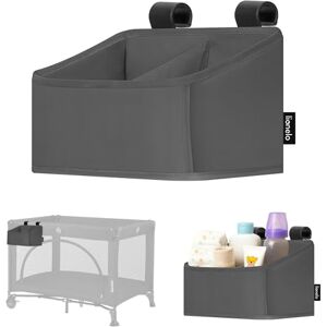 lionelo Sidepocket Small Hanging Nursery Organiser 26×12×15 cm – Compact Cot Storage with 2 Compartments – Fits Travel Cots, Bedside Cots, Cribs & Playpens lionelo Sidepocket Small Hanging Nursery Organiser 26×12×15 cm – Compact Cot Storage with 2 Compartments – Fits Travel Cots, Bedside Cots, Cribs & Playpens