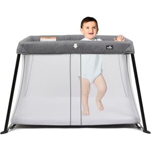 BABYLO Liteway Lightweight Travel Cot Grey Mélange BABYLO Liteway Lightweight Travel Cot Grey Mélange