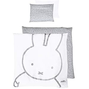 roba miffy Baby Bed Linen 80 x 80 cm 2-Piece Bedding Set Rabbit Motif Baby Reversible Cotton Bed Linen Duvet Cover 80 x 80 cm and Pillowcase 40 x 35 cm White/Grey roba miffy Baby Bed Linen 80 x 80 cm 2-Piece Bedding Set Rabbit Motif Baby Reversible Cotton Bed Linen Duvet Cover 80 x 80 cm and Pillowcase 40 x 35 cm White/Grey