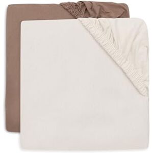 Jollein Jersey Fitted Sheet For Junior Bed Milky Coffee/Ivory 2-Pack 70/75x140/150cm Jollein Jersey Fitted Sheet For Junior Bed Milky Coffee/Ivory 2-Pack 70/75x140/150cm