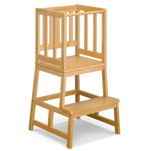 COSYLAND Kitchen Stool for Toddlers Sturdy Kids Learning Stool Standing Tower for Kitchen Counter Helper Bamboo Nursery Step Stool for Kids (Natural) COSYLAND Kitchen Stool for Toddlers Sturdy Kids Learning Stool Standing Tower for Kitchen Counter Helper Bamboo Nursery Step Stool for Kids (Natural)