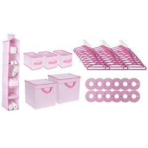 Delta Children Nursery Storage 48 Piece Set Easy Storage/Organization Solution Keeps Bedroom, Nursery & Closet Clean, Barely Pink Delta Children Nursery Storage 48 Piece Set Easy Storage/Organization Solution Keeps Bedroom, Nursery & Closet Clean, Barely Pink