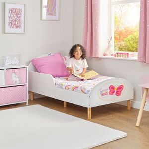 Liberty House Toys Kids Toddler Bed, Spread Your Wings, H68 x W74 x D144cm, White Liberty House Toys Kids Toddler Bed, Spread Your Wings, H68 x W74 x D144cm, White