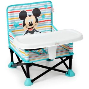 Bright Starts Disney Mickey Mouse Pop 'N Sit Portable Booster, Indoor/Outdoor Use, Floor Seat with Feeding Tray, Blue, 6 Mos 3 Yrs Bright Starts Disney Mickey Mouse Pop 'N Sit Portable Booster, Indoor/Outdoor Use, Floor Seat with Feeding Tray, Blue, 6 Mos 3 Yrs