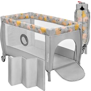 lionelo STEFI PLUS 2in1 Travel Cot & Baby zone Portable with 2-Level Mattress Height, Baby Bed for Newborns and Toddlers 0-36kg Mattress Side Entry Breathable Mesh, LockGuard Safety, Wheels, Easy-Fold lionelo STEFI PLUS 2in1 Travel Cot & Baby zone Portable with 2-Level Mattress Height, Baby Bed for Newborns and Toddlers 0-36kg Mattress Side Entry Breathable Mesh, LockGuard Safety, Wheels, Easy-Fold