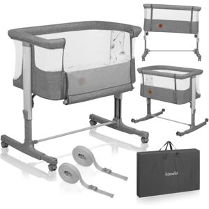 lionelo Aurora 3in1 Baby Bedside Cot Co-Sleeper for Babies From Birth to 9kg, Adjustable Height & Incline, Mattress, 4 Lockable Wheels, Breathable, Portable, Washable, Bag, Straps lionelo Aurora 3in1 Baby Bedside Cot Co-Sleeper for Babies From Birth to 9kg, Adjustable Height & Incline, Mattress, 4 Lockable Wheels, Breathable, Portable, Washable, Bag, Straps