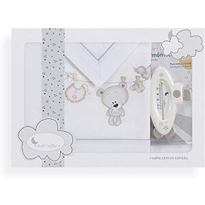 Interbaby Set of Sheets Clothesline Bear Thermometer White Grey Interbaby Set of Sheets Clothesline Bear Thermometer White Grey