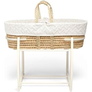 Mamas & Papas Moses Basket White Cable Knit Mamas & Papas Moses Basket White Cable Knit