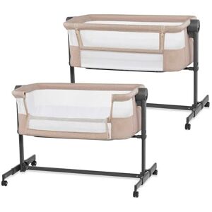 Kinderkraft Nestee UP 2 Co-Sleeping Cot, Baby Cot with Birth Mattress, Height Adjustment, Easy to Fit Parent's Bed, Adjustable Feet, Beige Kinderkraft Nestee UP 2 Co-Sleeping Cot, Baby Cot with Birth Mattress, Height Adjustment, Easy to Fit Parent's Bed, Adjustable Feet, Beige