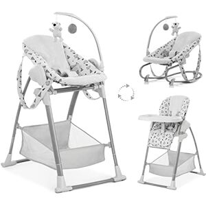 hauck Sit N Relax 3in1, Nordic Grey Baby & Toddler Highchair with Bouncer & Toy Bar, Food Tray & Basket from Birth up to 15 kg, Lightweight Foldable Fully Adjustable hauck Sit N Relax 3in1, Nordic Grey Baby & Toddler Highchair with Bouncer & Toy Bar, Food Tray & Basket from Birth up to 15 kg, Lightweight Foldable Fully Adjustable