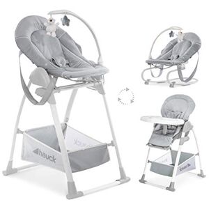 hauck Sit N Relax 3in1, Stretch Grey Baby & Toddler Highchair with Bouncer & Toy Bar, Food Tray & Basket from Birth up to 15 kg, Lightweight Foldable Fully Adjustable hauck Sit N Relax 3in1, Stretch Grey Baby & Toddler Highchair with Bouncer & Toy Bar, Food Tray & Basket from Birth up to 15 kg, Lightweight Foldable Fully Adjustable