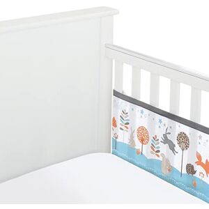 BreathableBaby Breathable Mesh Liner For Cot Beds — Covers 2 Sides — Classic — 3 mm — Enchanted Forest — 2 Panels — Non-Padded Single Layer — Safer Than a Crib Bumper — UK/EU Safety Tested BreathableBaby Breathable Mesh Liner For Cot Beds — Covers 2 Sides — Classic — 3 mm — Enchanted Forest — 2 Panels — Non-Padded Single Layer — Safer Than a Crib Bumper — UK/EU Safety Tested