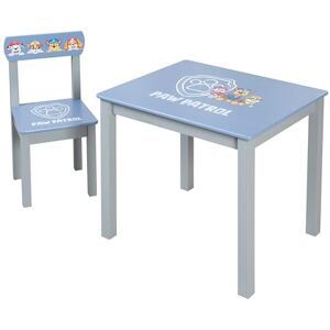 roba Paw Patrol Kids' Seating Set Wooden Chair & Table Child Furniture with Characters from The Popular Animated Series for Ages 18 Months and Up Gray/Blue roba Paw Patrol Kids' Seating Set Wooden Chair & Table Child Furniture with Characters from The Popular Animated Series for Ages 18 Months and Up Gray/Blue