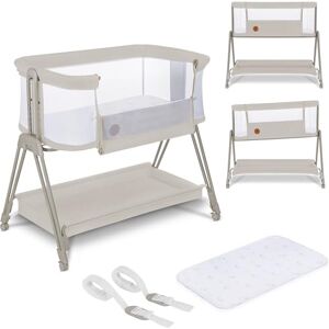 lionelo Aurora 3in1 Baby Bedside Cot Co-Sleeper for Babies From Birth to 9kg, Adjustable Height & Incline, Mattress, 4 Lockable Wheels, Breathable, Portable, Washable, Bag, Straps (Beige Light, LUNA) lionelo Aurora 3in1 Baby Bedside Cot Co-Sleeper for Babies From Birth to 9kg, Adjustable Height & Incline, Mattress, 4 Lockable Wheels, Breathable, Portable, Washable, Bag, Straps (Beige Light, LUNA)