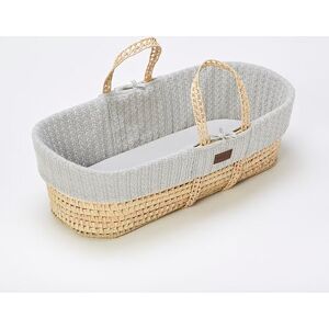 The Little Green Sheep Natural Knitted Moses Basket & Mattress Dove The Little Green Sheep Natural Knitted Moses Basket & Mattress Dove