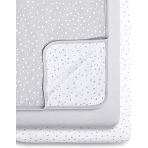 Snuz Snüz 3 Piece Crib Bedding Set – 100% Jersey Cotton – Grey & White Blanket and Crib Sheets Grey Spot Snuz Snüz 3 Piece Crib Bedding Set – 100% Jersey Cotton – Grey & White Blanket and Crib Sheets Grey Spot
