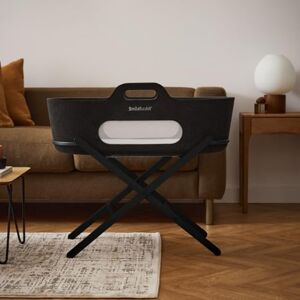 Snuz Baskit Moses Basket with Mattress & Folding Stand Bundle, Breathable Mesh Windows, Travel Crib, Suitable for Newborn to 6 Months, Stylish & Versatile for Home or Travel, Graphite & Graphite Snuz Baskit Moses Basket with Mattress & Folding Stand Bundle, Breathable Mesh Windows, Travel Crib, Suitable for Newborn to 6 Months, Stylish & Versatile for Home or Travel, Graphite & Graphite