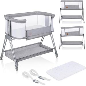 lionelo Luna 2in1 Bedside Crib for babies from Birth to 9kg with Adjustable Height & Incline 4 Lockable Wheels Portable Baby Co-Sleeper Breathable Mesh Washable Mattress & Cover Basket lionelo Luna 2in1 Bedside Crib for babies from Birth to 9kg with Adjustable Height & Incline 4 Lockable Wheels Portable Baby Co-Sleeper Breathable Mesh Washable Mattress & Cover Basket