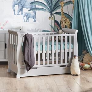 Obaby Stamford Mini Sleigh Cot Bed, Warm Grey Obaby Stamford Mini Sleigh Cot Bed, Warm Grey