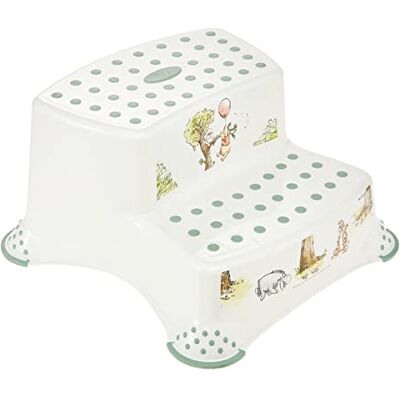 keeeper Winnie Two-step Step Stool, From approx. 3 to approx. 14 years, Anti-slip function, Igor, White keeeper Winnie Two-step Step Stool, From approx. 3 to approx. 14 years, Anti-slip function, Igor, White