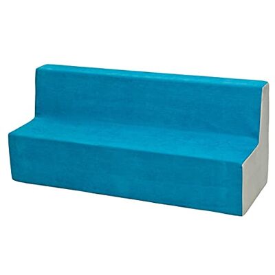 Velinda Soft Foam Sofa, Kids, Children, Comfy, Bed, Nursery, Kids Furnitures, Play Relax (colour: blue and beige) Velinda Soft Foam Sofa, Kids, Children, Comfy, Bed, Nursery, Kids Furnitures, Play Relax (colour: blue and beige)