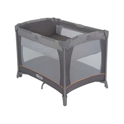 Graco Contour Travel Cot with bassinet, lightweight with compact fold and carrybag. Suitable from birth to approx. 3 Years, Pebble fashion Graco Contour Travel Cot with bassinet, lightweight with compact fold and carrybag. Suitable from birth to approx. 3 Years, Pebble fashion