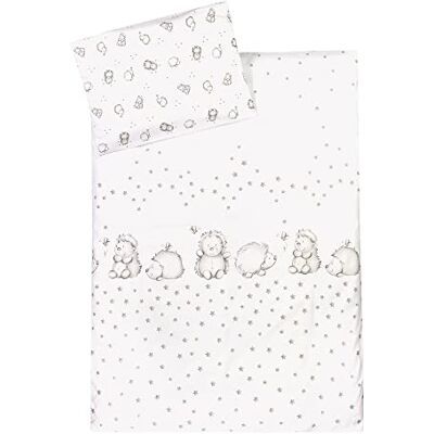 Julius Zöllner Children's Bed Linen 100% Cotton, Standard 100 by Oeko-Tex, Made in Germany, Size 100 x 135 + 40 x 60 cm, Hedgehog Julius Zöllner Children's Bed Linen 100% Cotton, Standard 100 by Oeko-Tex, Made in Germany, Size 100 x 135 + 40 x 60 cm, Hedgehog