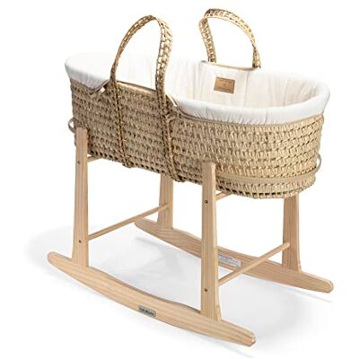 CLAIR DE LUNE Organic Cotton Baby Crib - Natural Creme - Baby Crib CLAIR DE LUNE Organic Cotton Baby Crib - Natural Creme - Baby Crib