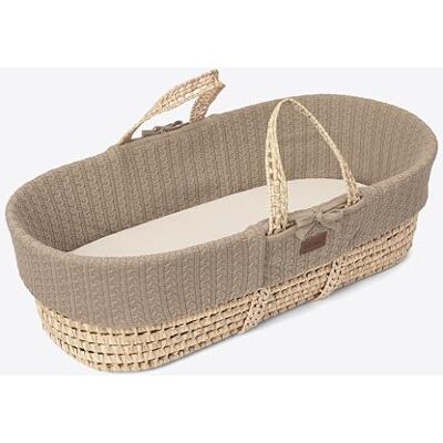 The Little Green Sheep - Knitted Moses Wieg - Moses basket The Little Green Sheep - Knitted Moses Wieg - Moses basket