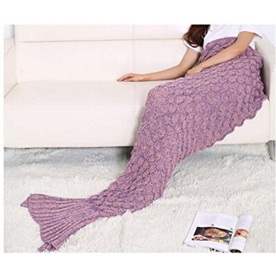 L&L ® Handmade Mermaid Tail Blanket Crocheted Cocoon Sofa Beach Quilt Rug Knit Lapghan for adult or kids sleeping bag (Adult, Coral pink with Scales) L&L ® Handmade Mermaid Tail Blanket Crocheted Cocoon Sofa Beach Quilt Rug Knit Lapghan for adult or kids sleeping bag (Adult, Coral pink with Scales)