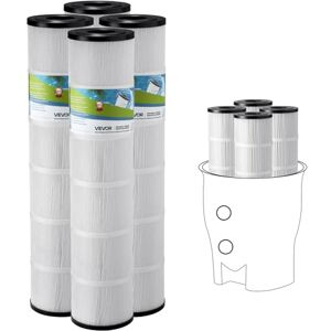 VEVOR Pool Filter Cartridge, 4x 130 Sq. Ft, Spa Hot Tub Filter Cartridge Replacement, Compatible with Pentair CCP520, R173578, PCC130, Secure for Kids & Pet, Trilobal Pleated, Easy to Clean VEVOR Pool Filter Cartridge, 4x 130 Sq. Ft, Spa Hot Tub Filter Cartridge Replacement, Compatible with Pentair CCP520, R173578, PCC130, Secure for Kids & Pet, Trilobal Pleated, Easy to Clean