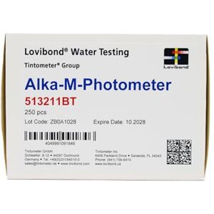 Lovibond Alka-M-Photometer Tablets Total Alkalinity Testing Photometer Compatible 250 Tablets Suitable for Pools, Drinking Water, Industrial & Environmental Testing Lovibond Alka-M-Photometer Tablets Total Alkalinity Testing Photometer Compatible 250 Tablets Suitable for Pools, Drinking Water, Industrial & Environmental Testing
