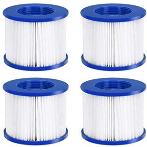 #WEJOY AquaSpa Easy Set Pool Spa Hot Tub Filter Replacement Cartridges for Type PM_SPA-P154_GREY/Black/White/Wine, Fold White Filter Paper for Many Massage Pool Models(4 PC) #WEJOY AquaSpa Easy Set Pool Spa Hot Tub Filter Replacement Cartridges for Type PM_SPA-P154_GREY/Black/White/Wine, Fold White Filter Paper for Many Massage Pool Models(4 PC)