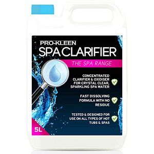 Pro-Kleen 5L of Spa Clarifier Achieve Brilliant, Sparkling Water Improves Filter Performance & Efficiency Pro-Kleen 5L of Spa Clarifier Achieve Brilliant, Sparkling Water Improves Filter Performance & Efficiency