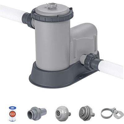 Bestway Filter Pump for Above Ground Pool, 1,500 gal Swimming Pool Filter Pump Bestway Filter Pump for Above Ground Pool, 1,500 gal Swimming Pool Filter Pump
