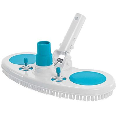U.S. Pool Supply 13" Weighted Pool Vacuum Head with Nylon Bristles, Swivel Hose Connection, EZ Clip Handle Connect 1-1/4" or 1-1/2" Hose Removes Debris, Cleans Floors Safe for Vinyl Lined Pools U.S. Pool Supply 13" Weighted Pool Vacuum Head with Nylon Bristles, Swivel Hose Connection, EZ Clip Handle Connect 1-1/4" or 1-1/2" Hose Removes Debris, Cleans Floors Safe for Vinyl Lined Pools