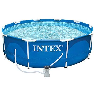 Intex - Metal Frame Pool - 10ft - Cover Included - Pool Intex - Metal Frame Pool - 10ft - Cover Included - Pool