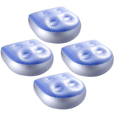 Sitrda 4 Pieces Hot Tub Booster Seats For Inflatable Hot Tub Seat Multifunctional Spa Seat With Suction, For Adults Kids at Home Spa & Rest (Blue,4Pcs) Sitrda 4 Pieces Hot Tub Booster Seats For Inflatable Hot Tub Seat Multifunctional Spa Seat With Suction, For Adults Kids at Home Spa & Rest (Blue,4Pcs)