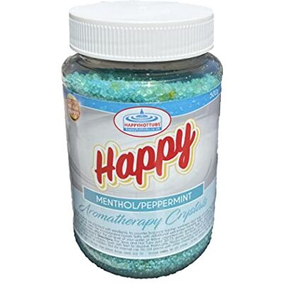 Happy Hot Tubs Spa Aromatherapy Crystals 500g Bath Scent Hot Tub Fragrance Aroma (Menthol/Peppermint) Happy Hot Tubs Spa Aromatherapy Crystals 500g Bath Scent Hot Tub Fragrance Aroma (Menthol/Peppermint)