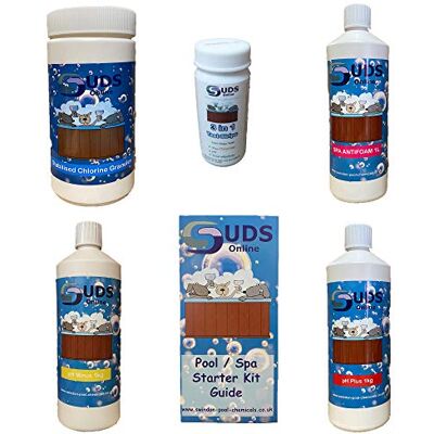 SUDS-ONLINE Swimming Pool Inflatable Hot Tub Chemical Starter Kit SUDS-ONLINE Swimming Pool Inflatable Hot Tub Chemical Starter Kit