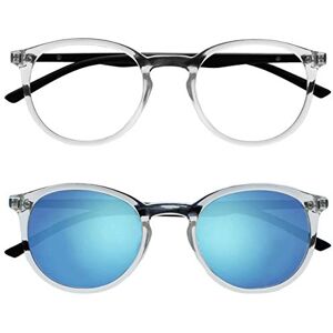 OPULIZE MET Reading SunGlasses for Women Men, Large Frame with UV400 Protection, Clear,Clear Sun +1.5 (Pack of 2) OPULIZE MET Reading SunGlasses for Women Men, Large Frame with UV400 Protection, Clear,Clear Sun +1.5 (Pack of 2)