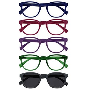 Opulize Rounding 5 Pairs Reading Sun Glasses UV400 - Reading Glasses Opulize Rounding 5 Pairs Reading Sun Glasses UV400 - Reading Glasses