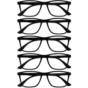 OPULIZE NYX Blue Light Blocking Glasses Anti-Glare Computer and Gaming Eyewear 5 Pack UV and Eyestrain Protection Rectangular Frame Black Men Women OPULIZE NYX Blue Light Blocking Glasses Anti-Glare Computer and Gaming Eyewear 5 Pack UV and Eyestrain Protection Rectangular Frame Black Men Women