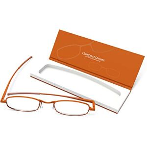 IF Compact Lenses Readers Slim Flat-Folding Unisex Reading Glasses Cinnamon IF Compact Lenses Readers Slim Flat-Folding Unisex Reading Glasses Cinnamon