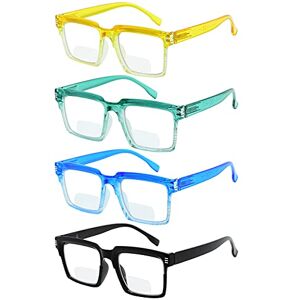Eyekepper Eyekeeper 4-Pack Bifocal Reading Glasses for Women Ladies Stylish Bifocal Readers +1.00 Eyekepper Eyekeeper 4-Pack Bifocal Reading Glasses for Women Ladies Stylish Bifocal Readers +1.00